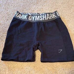 Gymshark Black Compression Training Shorts with Gray Waistband